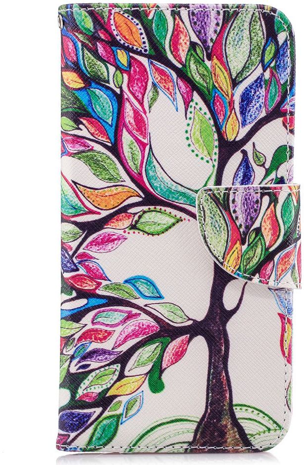 Huawei P20 Lite Portemonnee Hoesje met Tree Print afbeelding 1