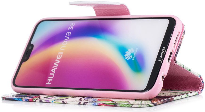 Huawei P20 Lite Portemonnee Hoesje met Tree Print afbeelding 9