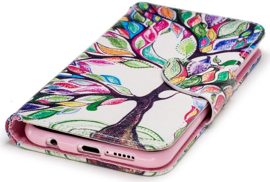 Huawei P20 Lite Portemonnee Hoesje met Tree Print afbeelding 10