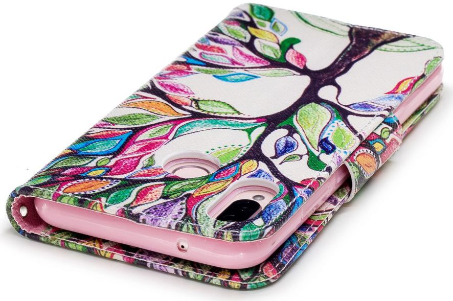 Huawei P20 Lite Portemonnee Hoesje met Tree Print afbeelding 11