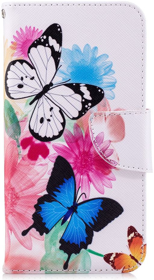 Huawei P20 Lite Portemonnee Hoesje met Vlinder Print afbeelding 1