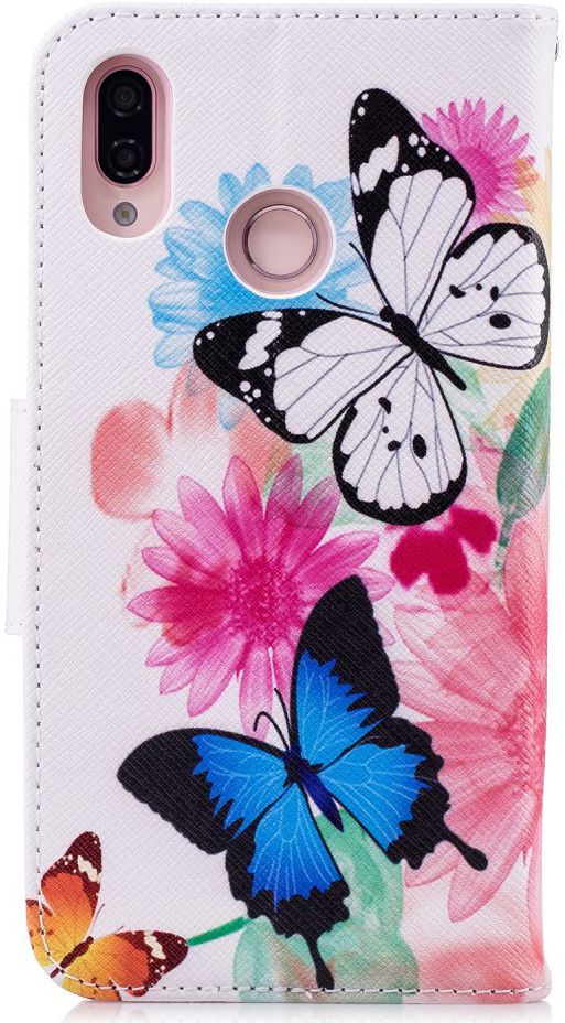 Huawei P20 Lite Portemonnee Hoesje met Vlinder Print afbeelding 7