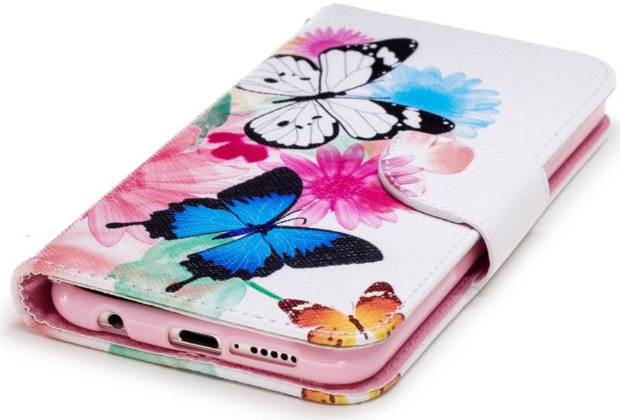 Huawei P20 Lite Portemonnee Hoesje met Vlinder Print afbeelding 10