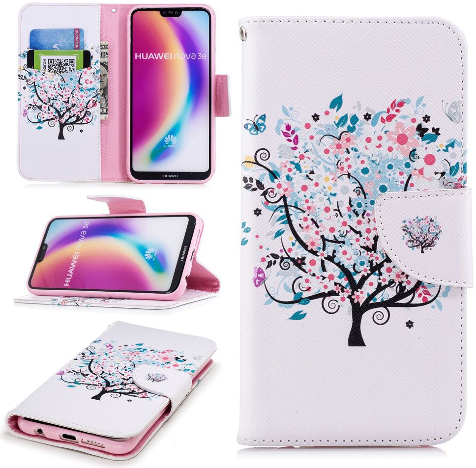 Huawei P20 Lite Portemonnee Hoesje met Lente Print afbeelding 8