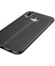 Huawei P20 Lite Rugged Armor Brushed TPU Hoesje Zwart