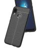 Huawei P20 Lite Rugged Armor Brushed TPU Hoesje Zwart