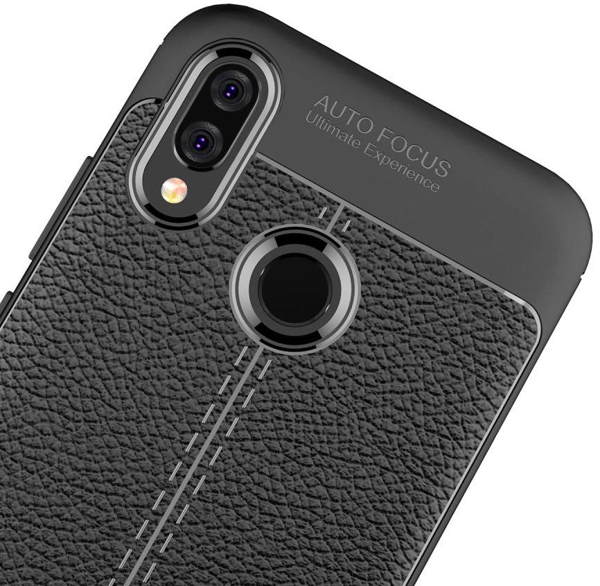 Huawei P20 Lite Rugged Armor Brushed TPU Hoesje Zwart afbeelding 8