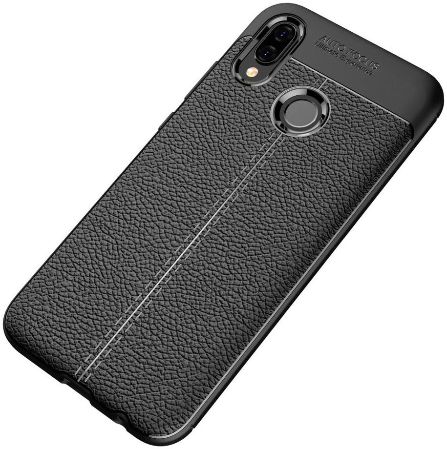 Huawei P20 Lite Rugged Armor Brushed TPU Hoesje Zwart afbeelding 13