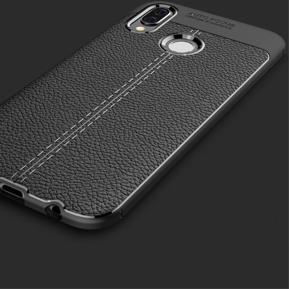Huawei P20 Lite Rugged Armor Brushed TPU Hoesje Zwart afbeelding 17