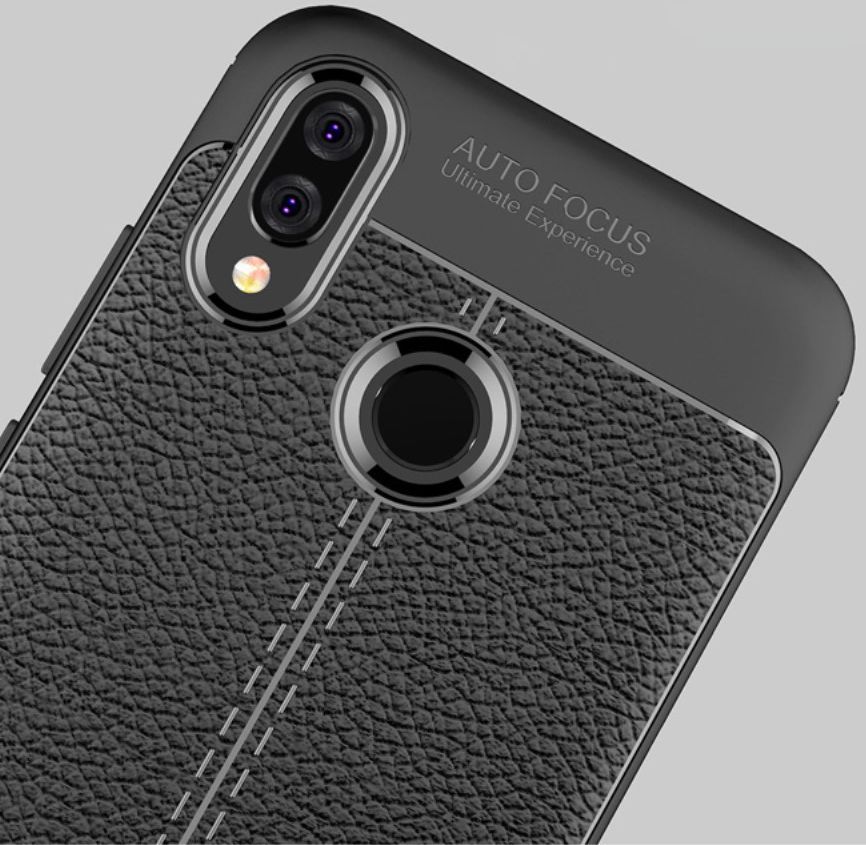 Huawei P20 Lite Rugged Armor Brushed TPU Hoesje Zwart afbeelding 18
