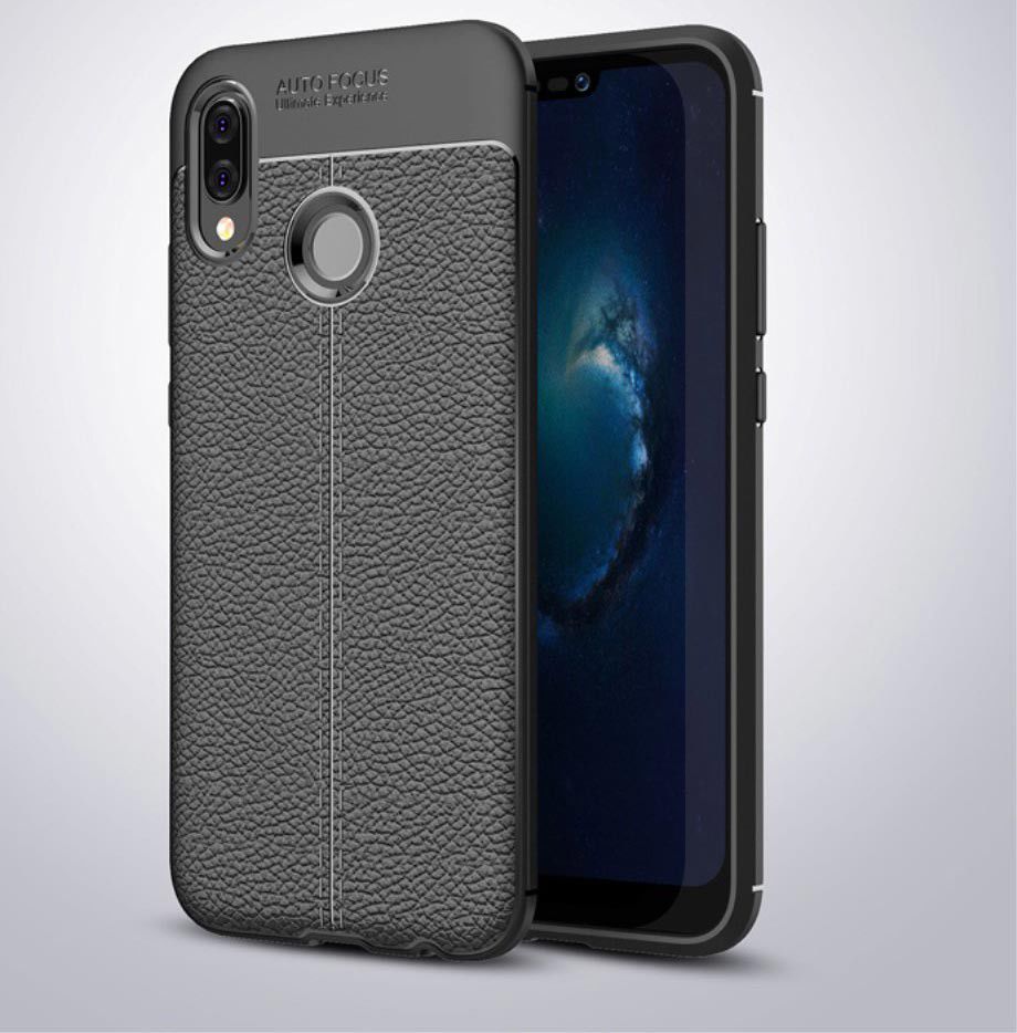Huawei P20 Lite Rugged Armor Brushed TPU Hoesje Zwart afbeelding 25