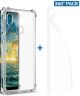 IMAK Huawei P20 Lite Hoesje TPU met Screenprotector Transparant