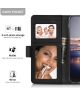 Huawei P20 Lite Luxe Portemonnee Hoesje Met Kaarthouder Zwart