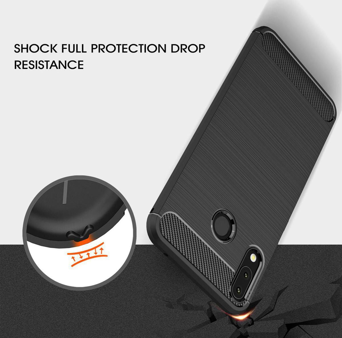 Asus ZenFone 5Z / 5 Geborsteld TPU Hoesje Zwart afbeelding 2