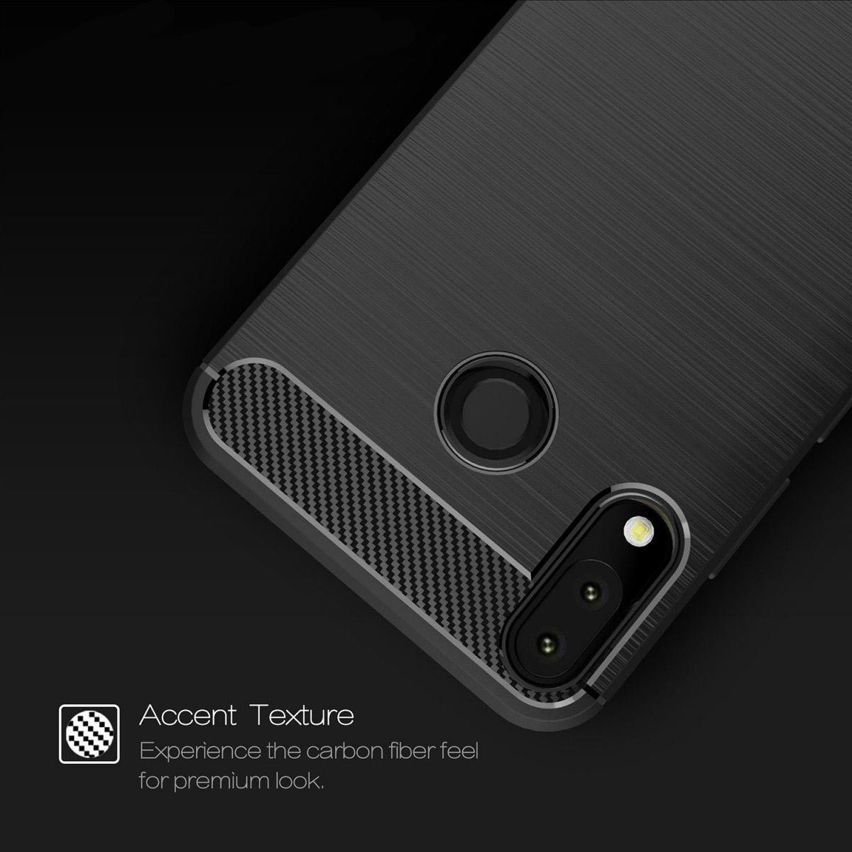 Asus ZenFone 5Z / 5 Geborsteld TPU Hoesje Zwart afbeelding 7