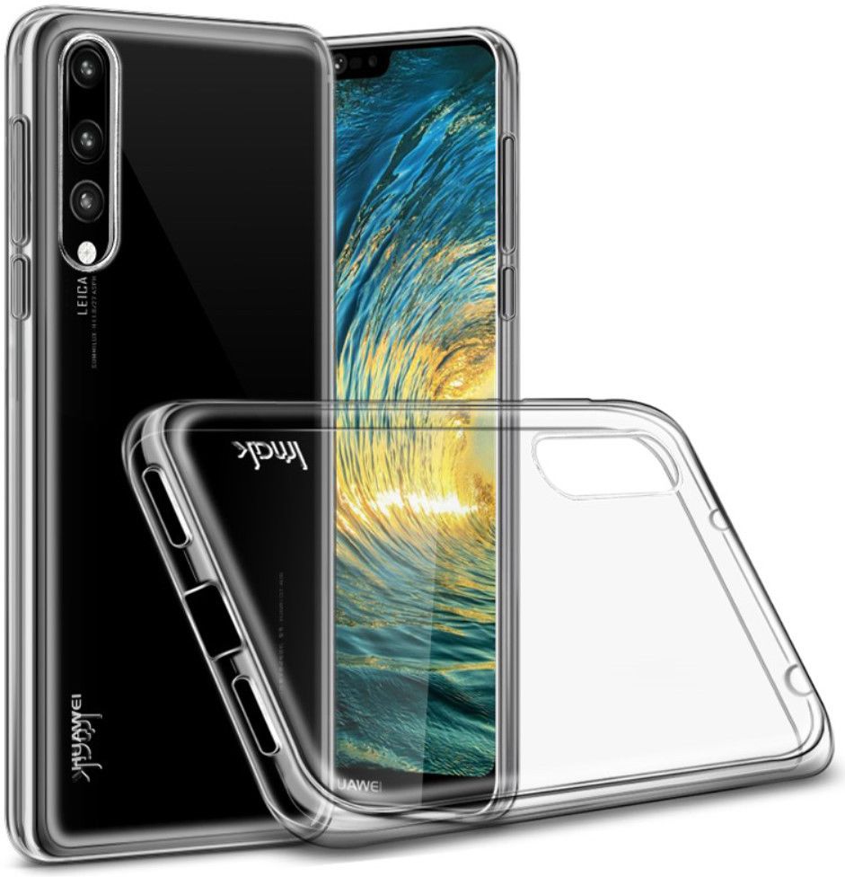 IMAK Huawei P20 Pro Hoesje TPU met Screenprotector Transparant afbeelding 3