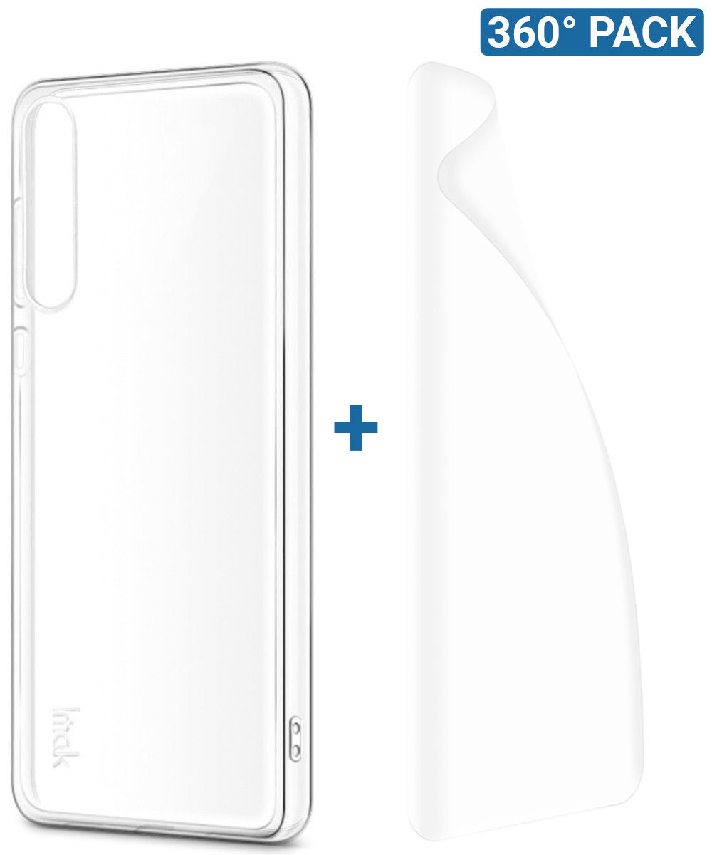IMAK Huawei P20 Pro Hoesje TPU met Screenprotector Transparant afbeelding 1