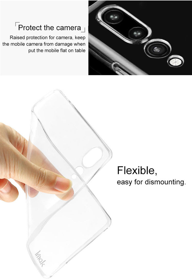 IMAK Huawei P20 Pro Hoesje TPU met Screenprotector Transparant afbeelding 6