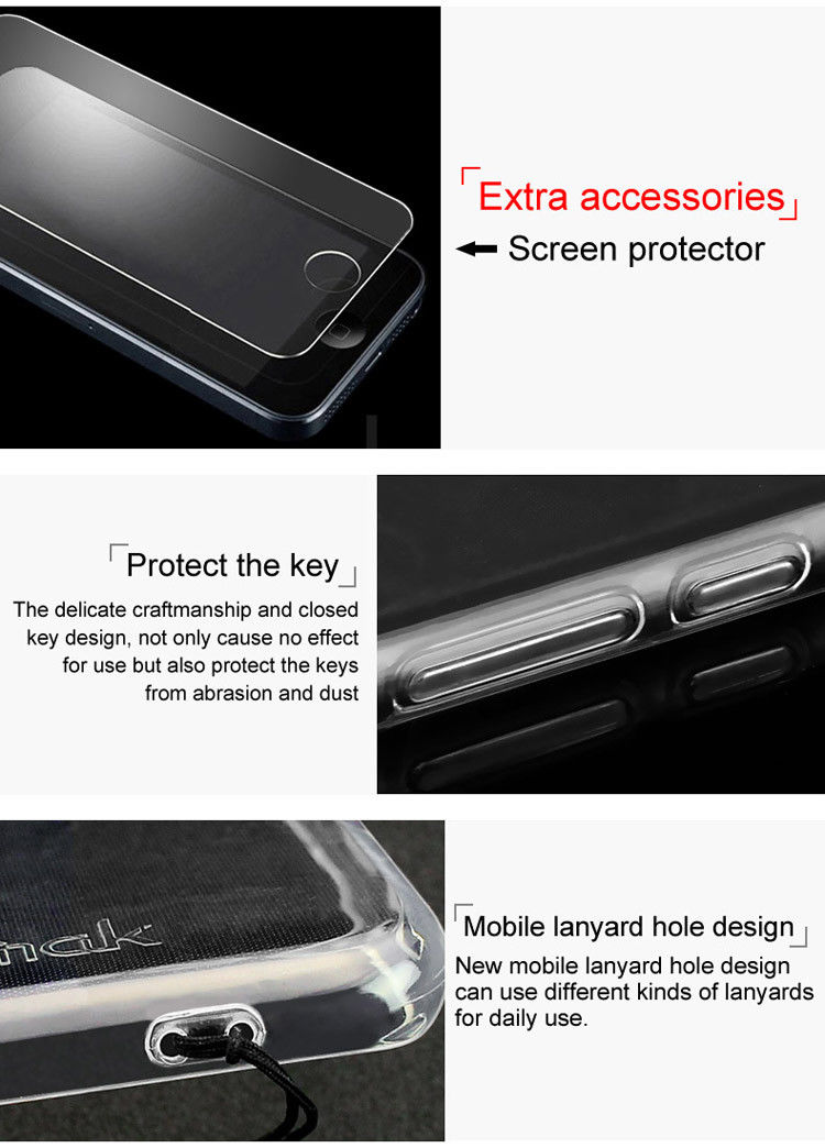 IMAK Huawei P20 Pro Hoesje TPU met Screenprotector Transparant afbeelding 7