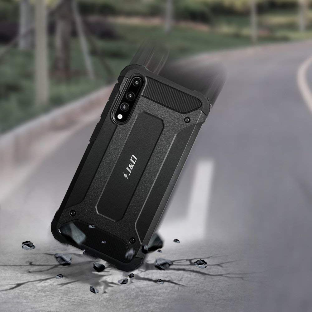 Huawei P20 Pro Hybride Beschermhoesje Zwart afbeelding 5