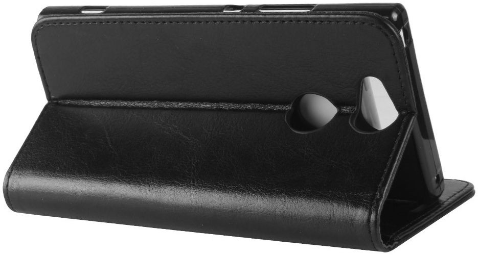 Sony Xperia XA2 Lederen Portemonnee Hoesje Zwart afbeelding 6