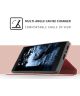 Sony Xperia L2 Flip Hoesje met Kaart Houder Roze Goud