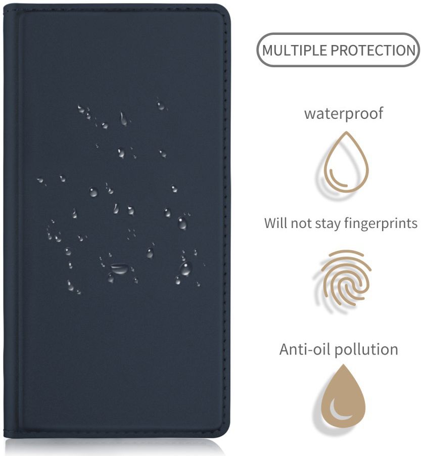 Sony Xperia L2 Flip Hoesje met Kaart Houder Donker blauw afbeelding 4