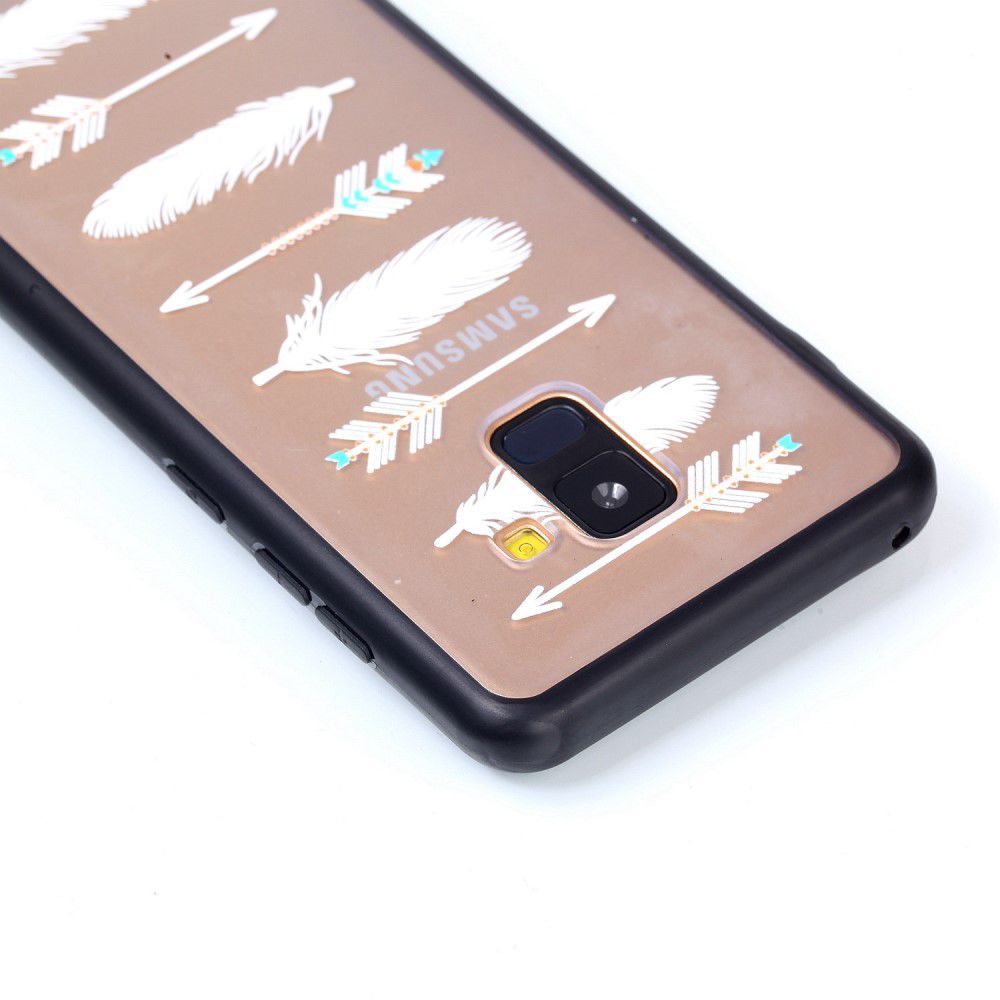 Samsung Galaxy A8 (2018) Hybrid Armor Back Cover met Feathers Print afbeelding 6