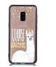 Samsung Galaxy A8 (2018) Hybrid Armor Back Cover met Quote Print