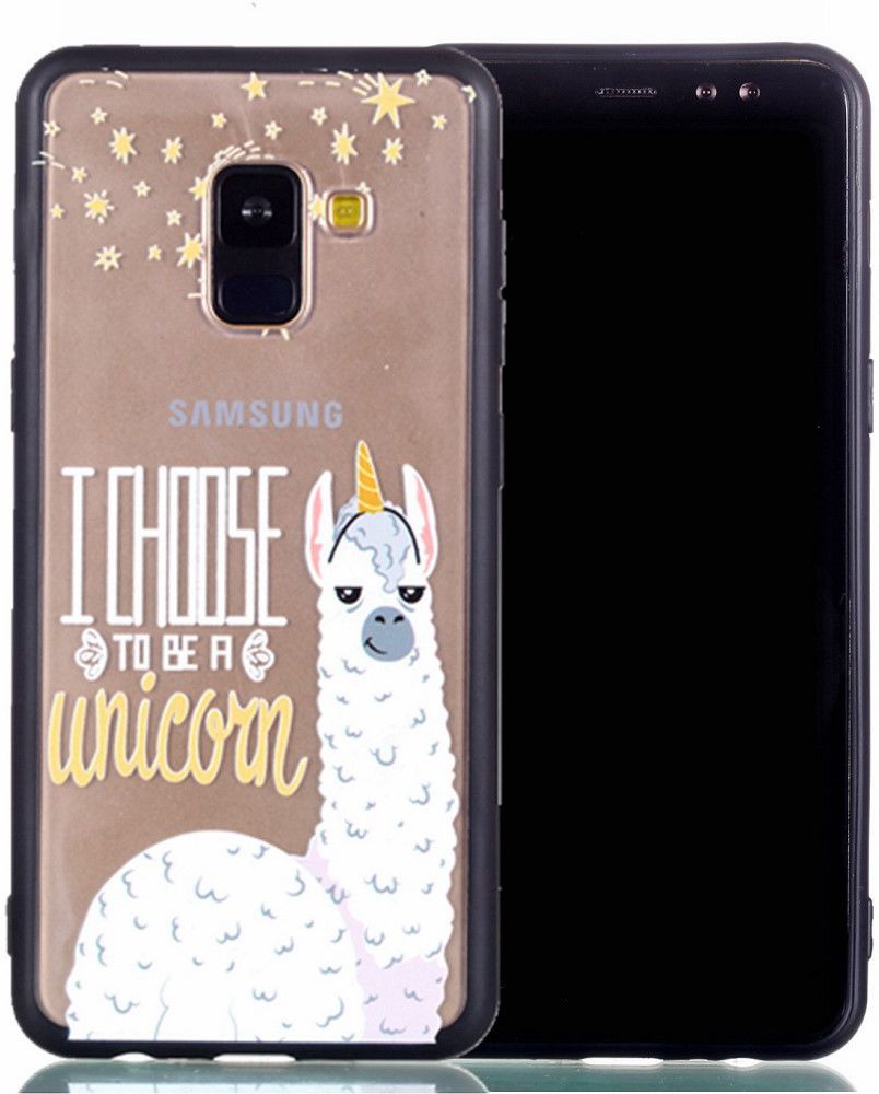 Samsung Galaxy A8 (2018) Hybrid Armor Back Cover met Quote Print afbeelding 1
