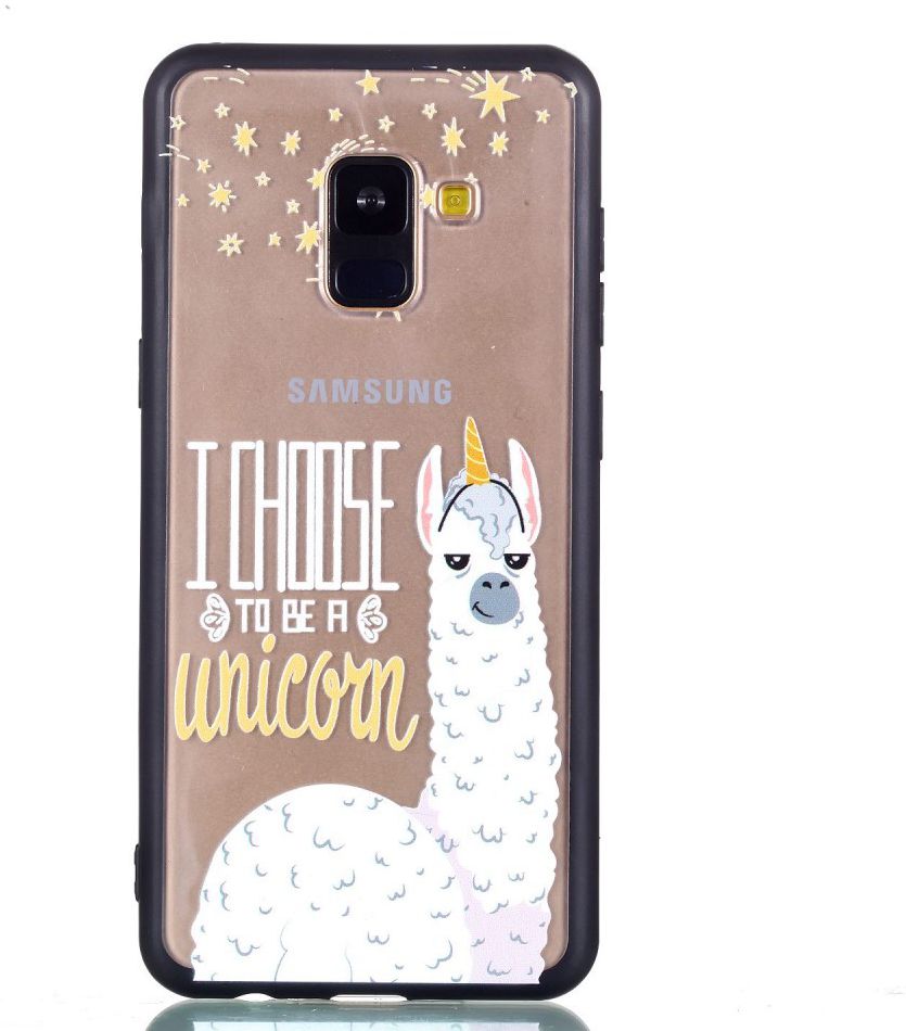 Samsung Galaxy A8 (2018) Hybrid Armor Back Cover met Quote Print afbeelding 4