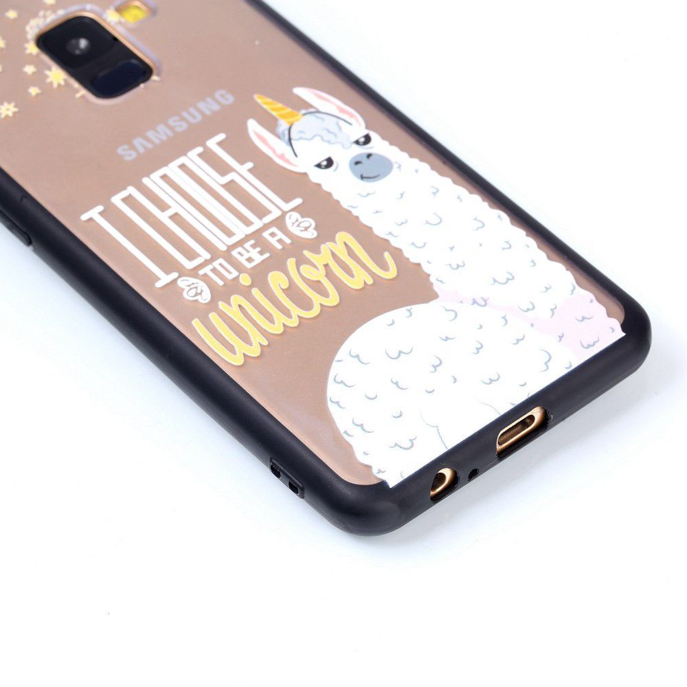 Samsung Galaxy A8 (2018) Hybrid Armor Back Cover met Quote Print afbeelding 5