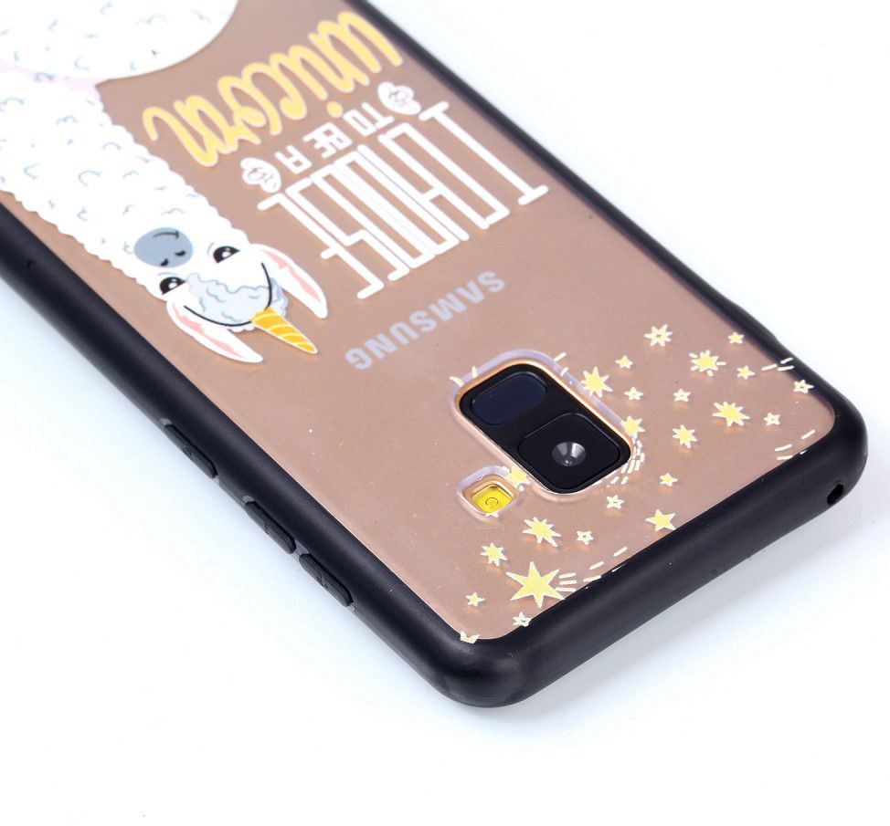 Samsung Galaxy A8 (2018) Hybrid Armor Back Cover met Quote Print afbeelding 6