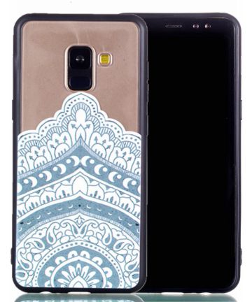 Samsung Galaxy A8 (2018) Hybrid Armor Back Cover met Paisley Print Hoesjes