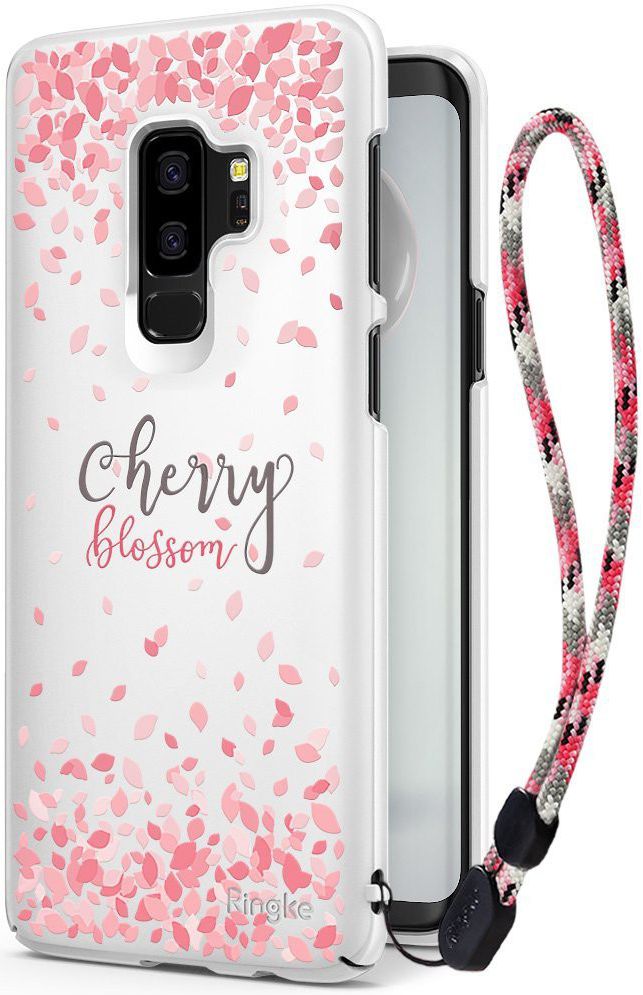 Ringke Design Slim Samsung Galaxy S9 Plus Cherry Blossom White afbeelding 1