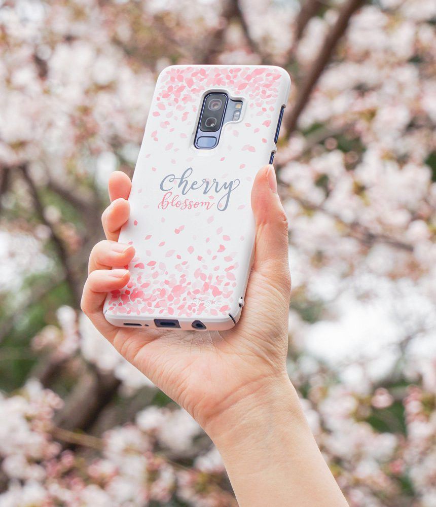 Ringke Design Slim Samsung Galaxy S9 Plus Cherry Blossom White afbeelding 4