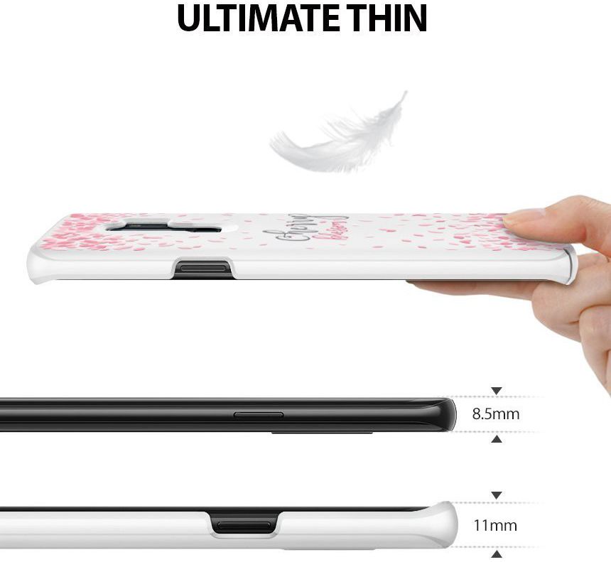 Ringke Design Slim Samsung Galaxy S9 Plus Cherry Blossom White afbeelding 7