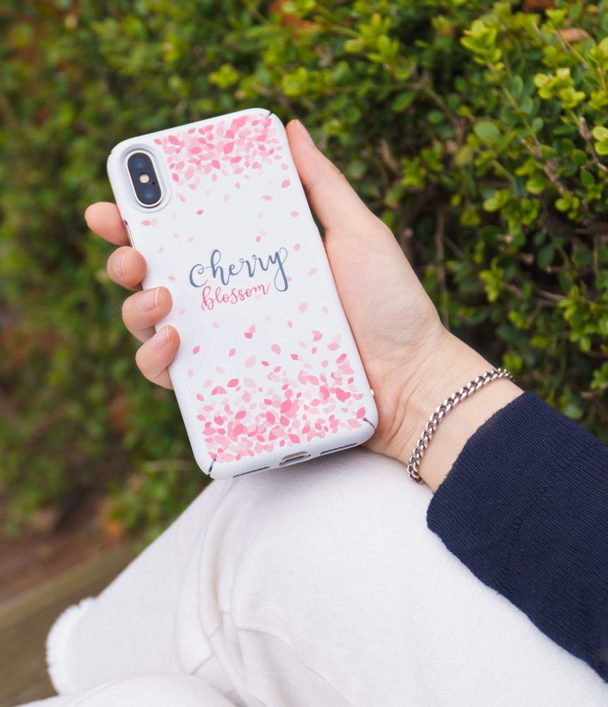 Ringke Design Slim Apple iPhone X Cherry Blossom White afbeelding 8
