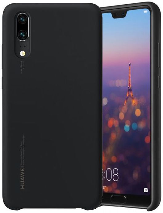 Huawei P20 Originele Silicon Case Zwart afbeelding 1