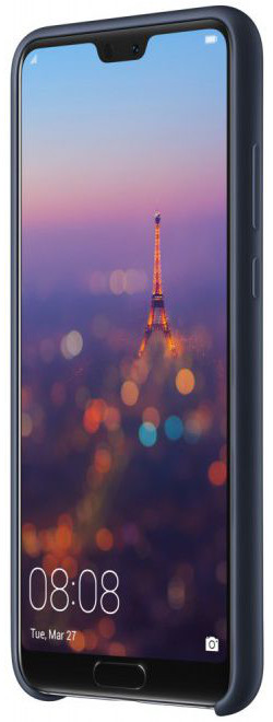 Huawei P20 Originele Silicon Case Blauw afbeelding 5