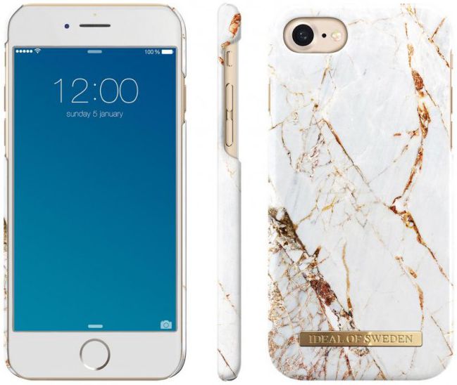 iDeal of Sweden iPhone SE 2020 Fashion Hoesje Carrara Gold afbeelding 2