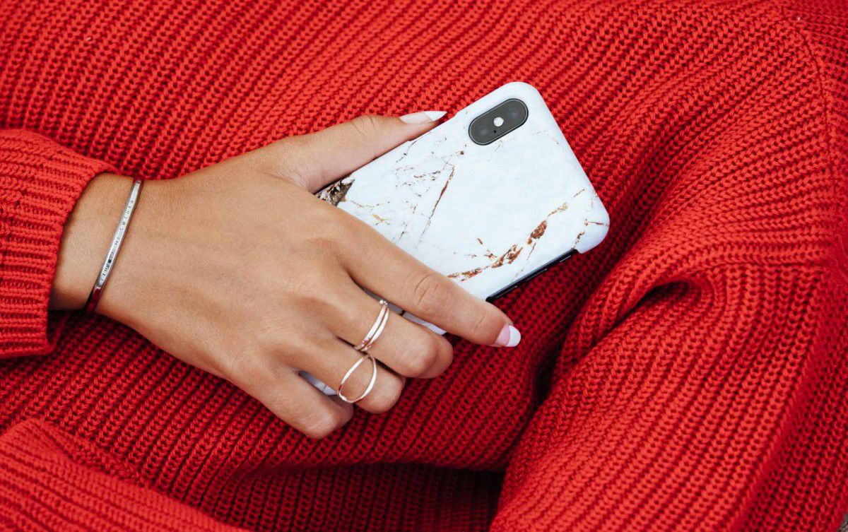 iDeal of Sweden iPhone SE 2020 Fashion Hoesje Carrara Gold afbeelding 5