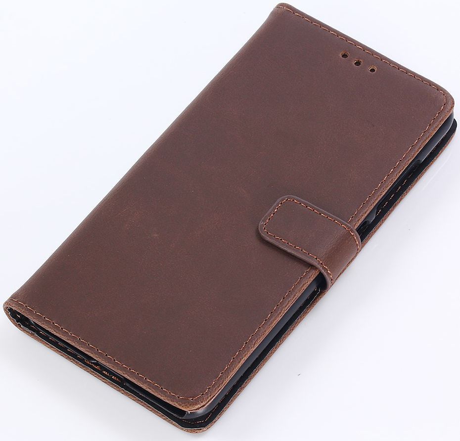 Asus Zenfone Max Plus Retro Portemonnee Hoesje Donkerbruin afbeelding 8