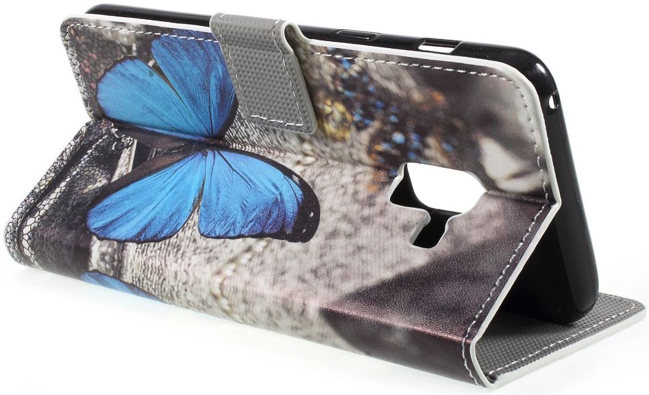 Samsung Galaxy A8 2018 Wallet Case Hoesje met print vlinder afbeelding 10