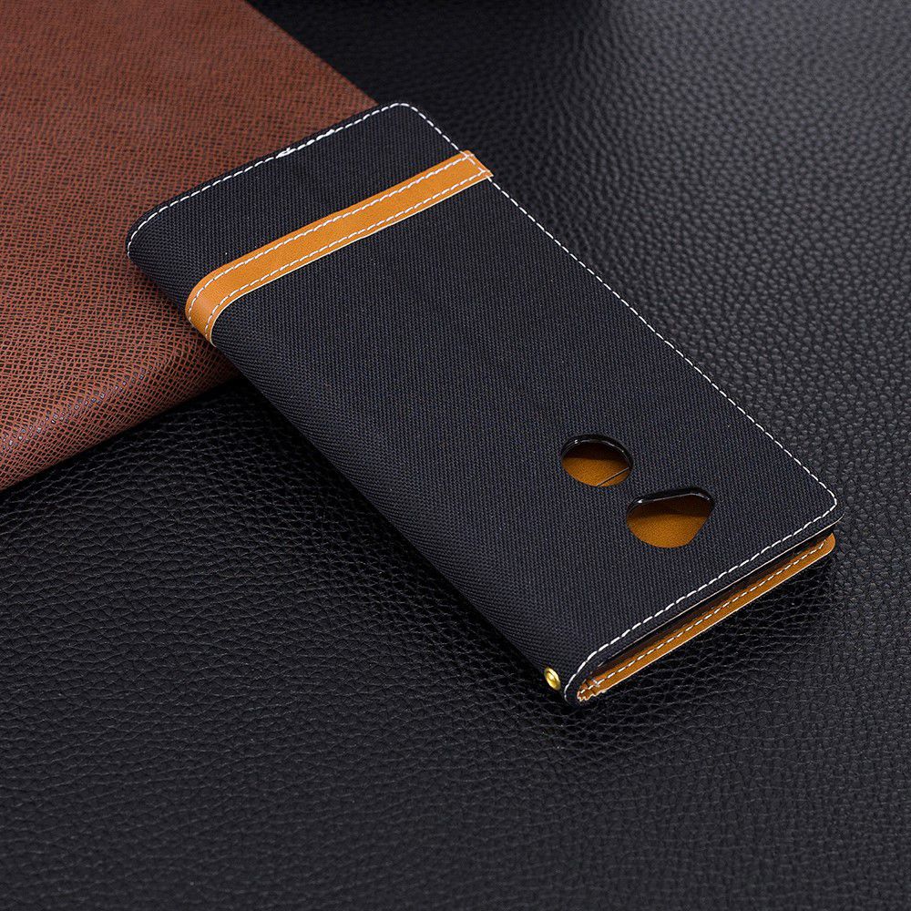 Sony Xperia XA2 Ultra Jeans Portemonnee Hoesje Zwart afbeelding 4