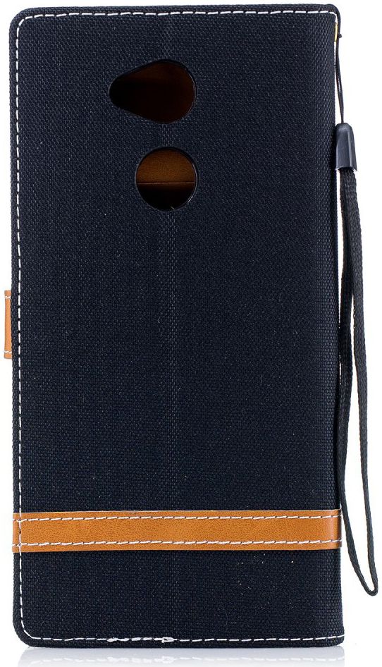 Sony Xperia XA2 Ultra Jeans Portemonnee Hoesje Zwart afbeelding 7