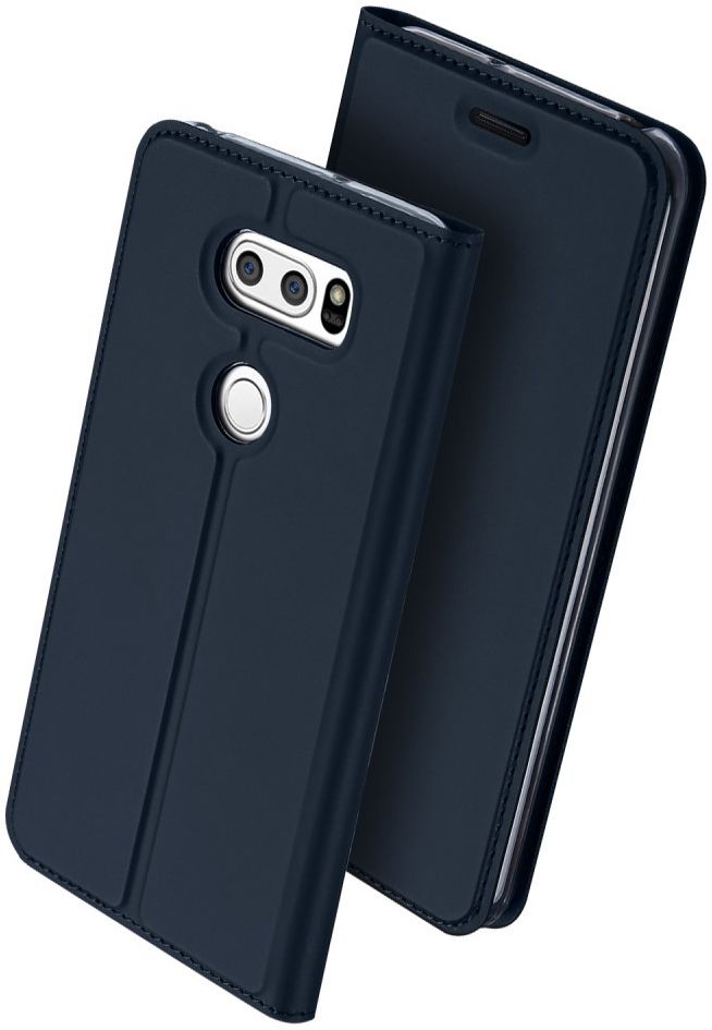 Dux Ducis LG V30 / V30S Premium Bookcase Hoesje Donker Blauw afbeelding 5