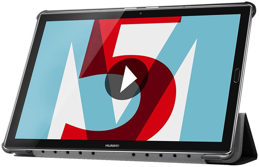 Huawei MediaPad M5 (10,8) Tri-Fold Front Cover Zwart afbeelding 2
