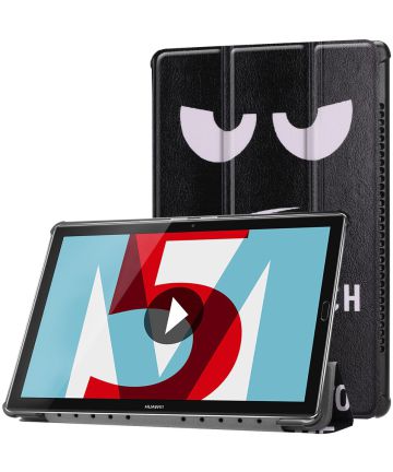 Huawei MediaPad M5 (10,8) Tri-Fold Front Cover Don't touch my phone Hoesjes