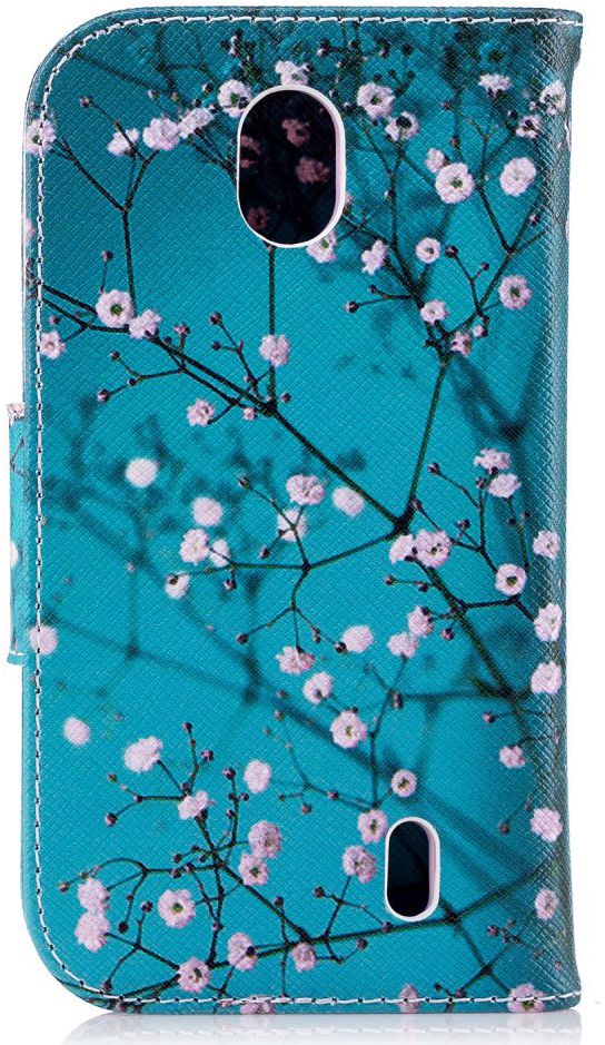 Nokia 1 Portemonnee Hoesje met Print Bloemen afbeelding 6